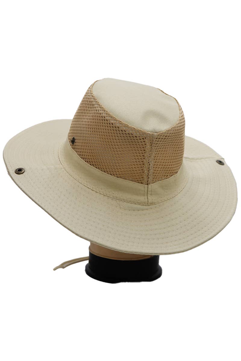 Solid Mesh Fisherman Boonie Bucket Hat