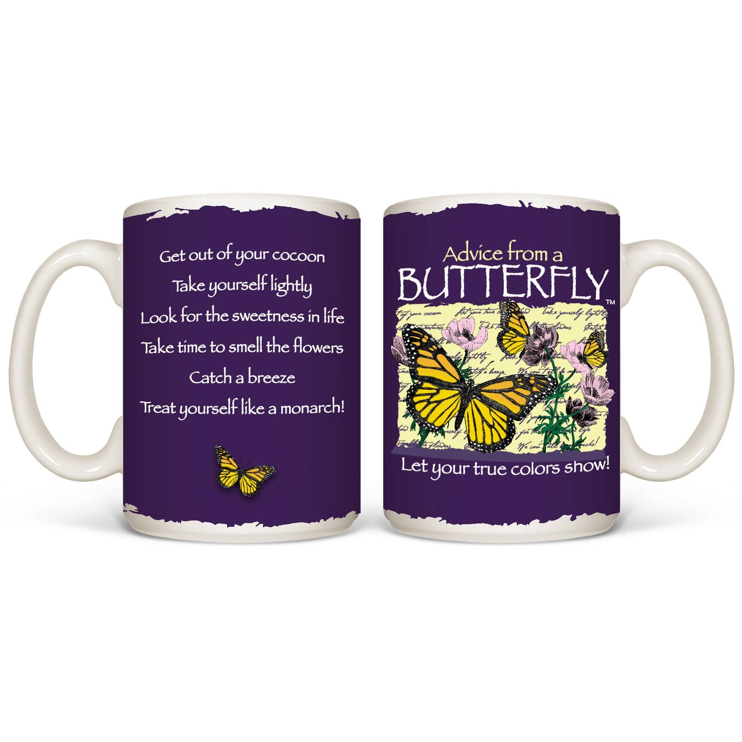Advice Butterfly - White 15oz Mug