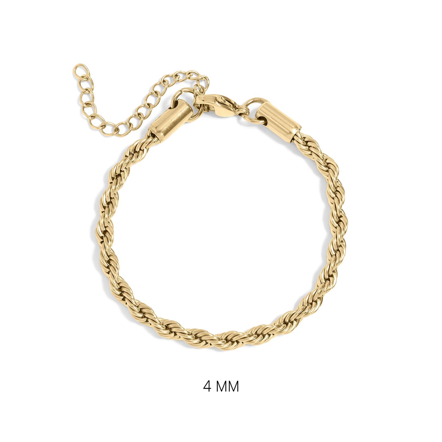 Rope Chain Bracelet / Anklet - Gold, Silver, Black