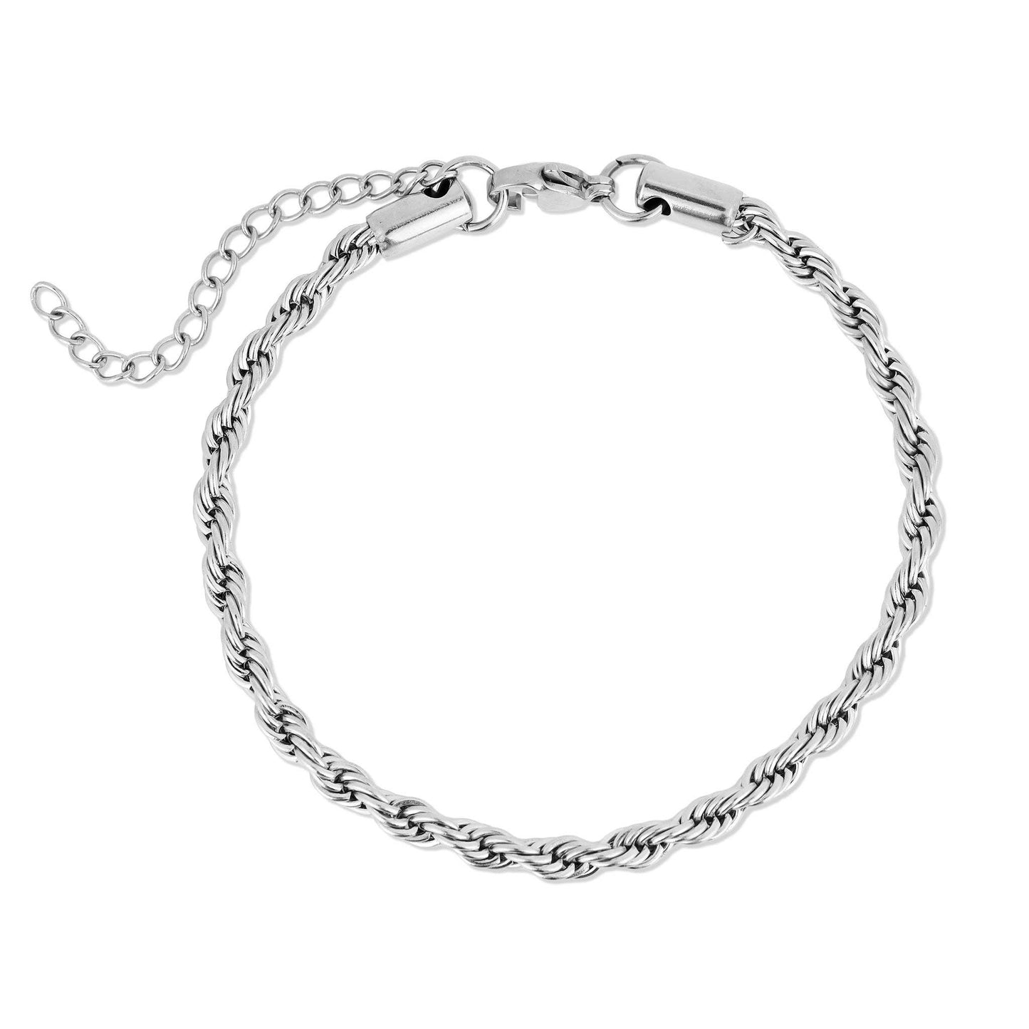Rope Chain Bracelet / Anklet - Gold, Silver, Black
