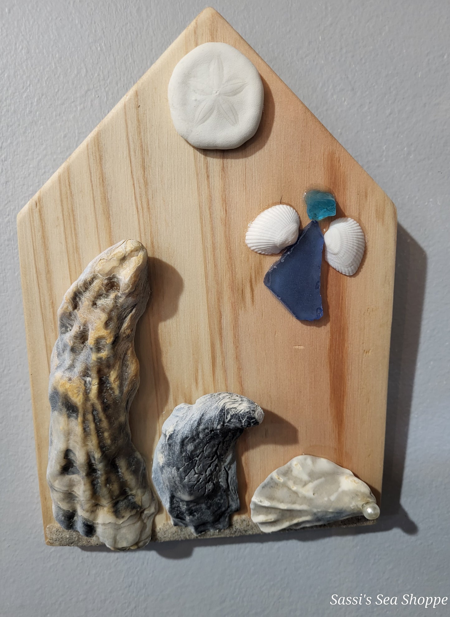 Christmas cedar plaques