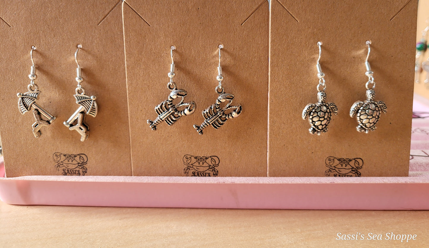 Assorted charm earrings