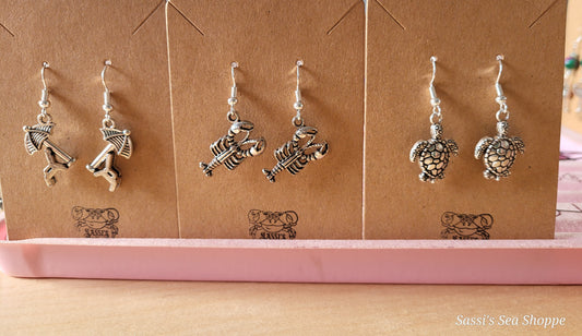 Assorted charm earrings