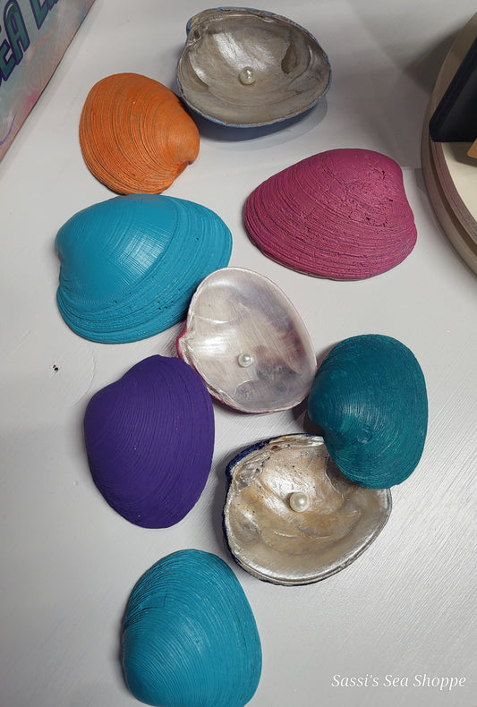 Painted seashell