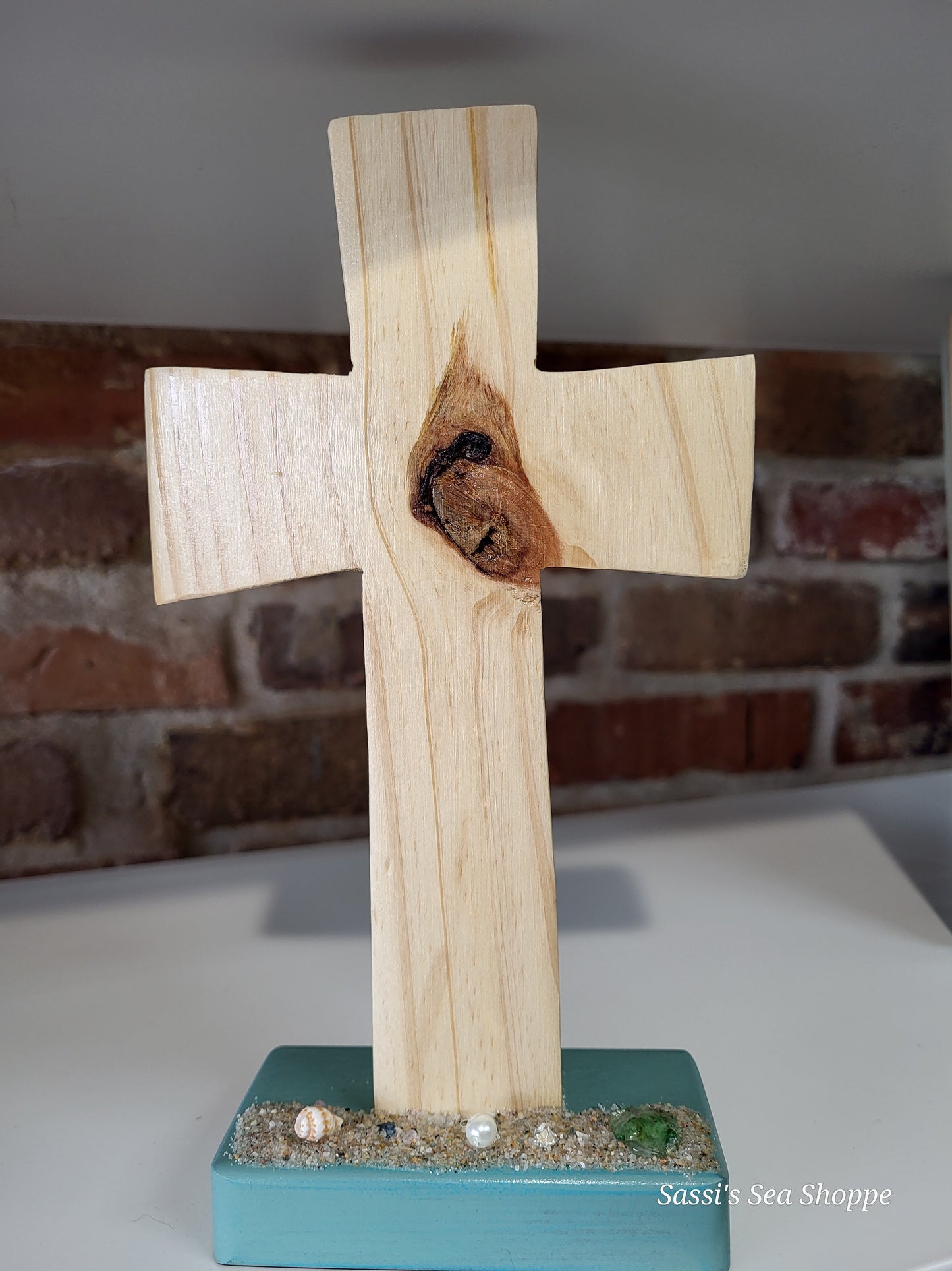 Hand-cut wood cross or crucifix