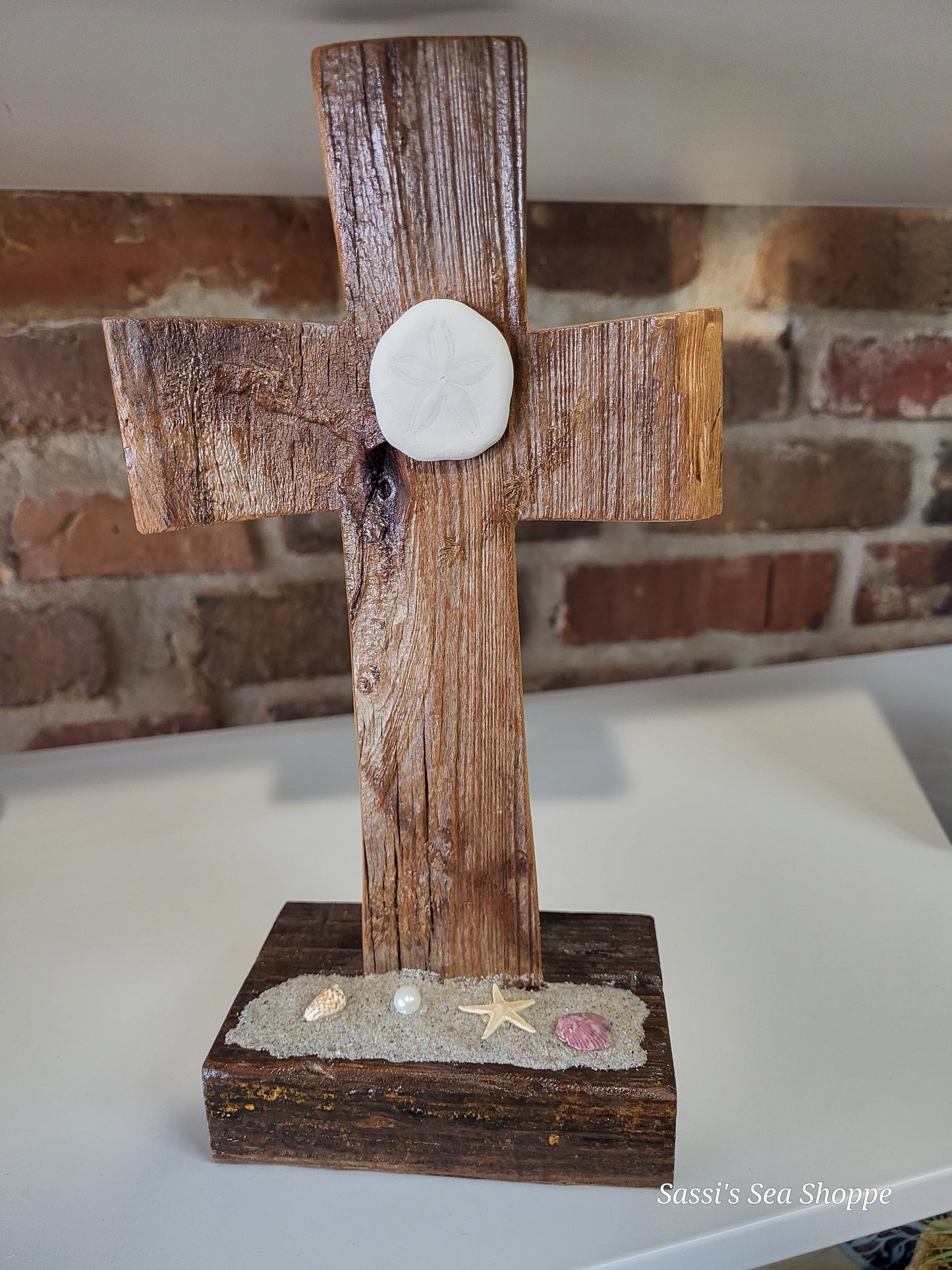 Hand-cut wood cross or crucifix