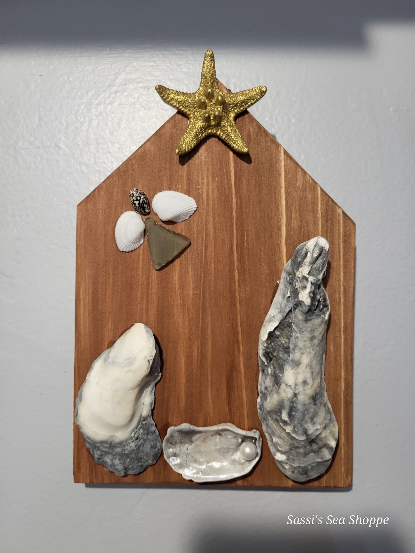 Christmas cedar plaques