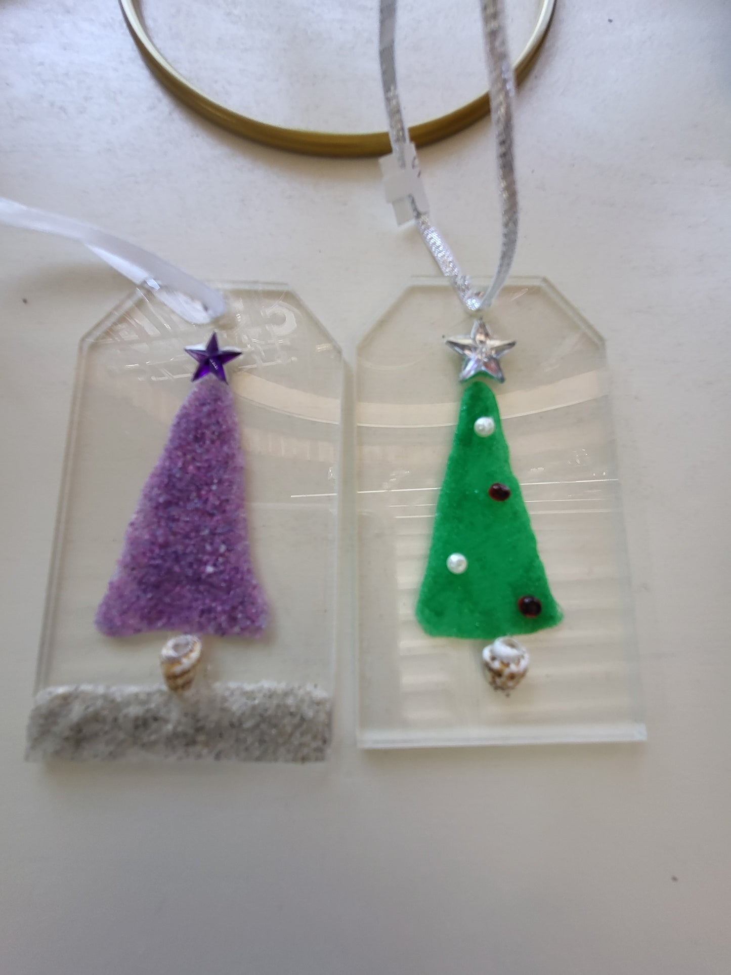Acrylic tag ornament