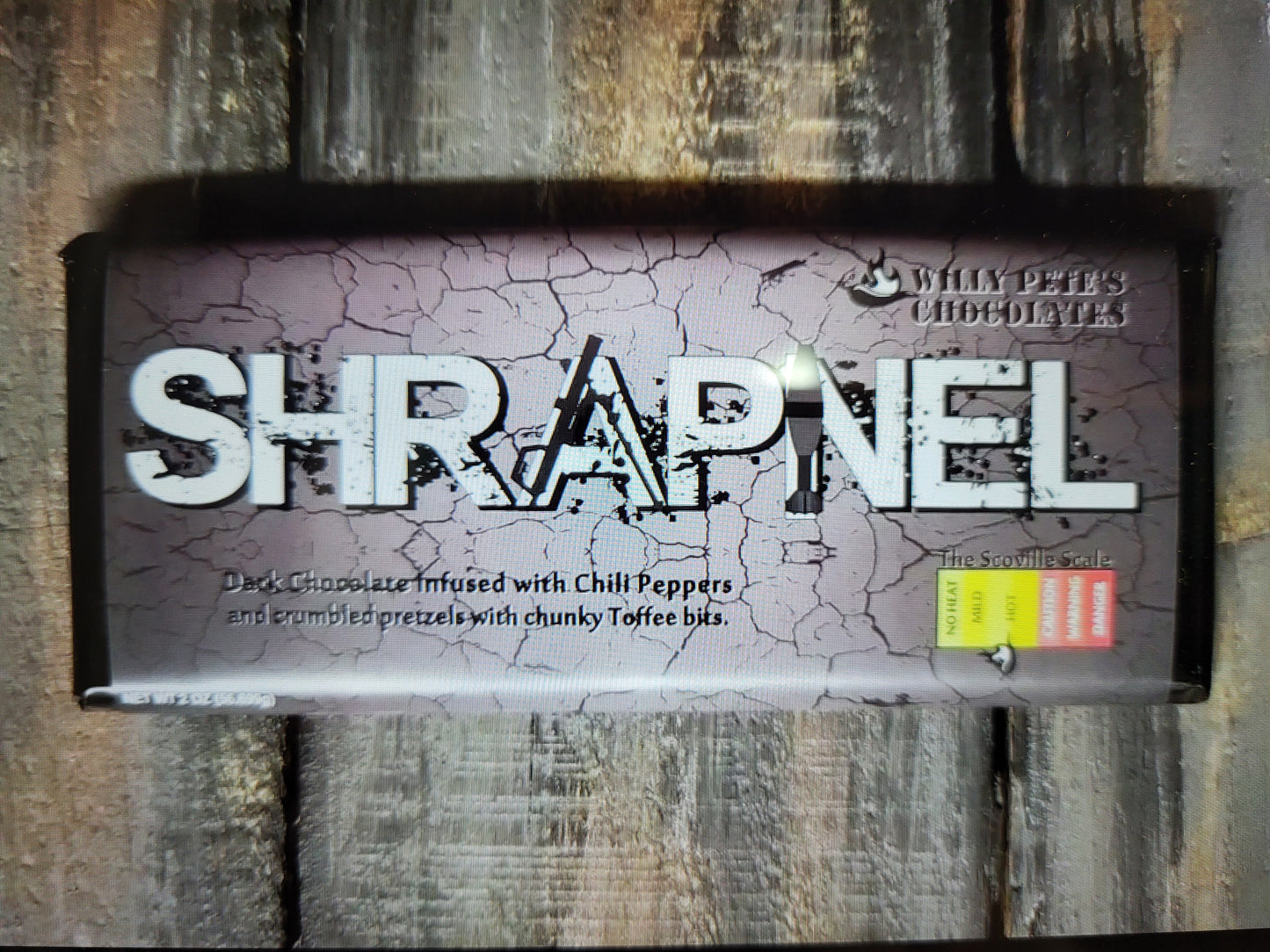 Shrapnel chocolate bar