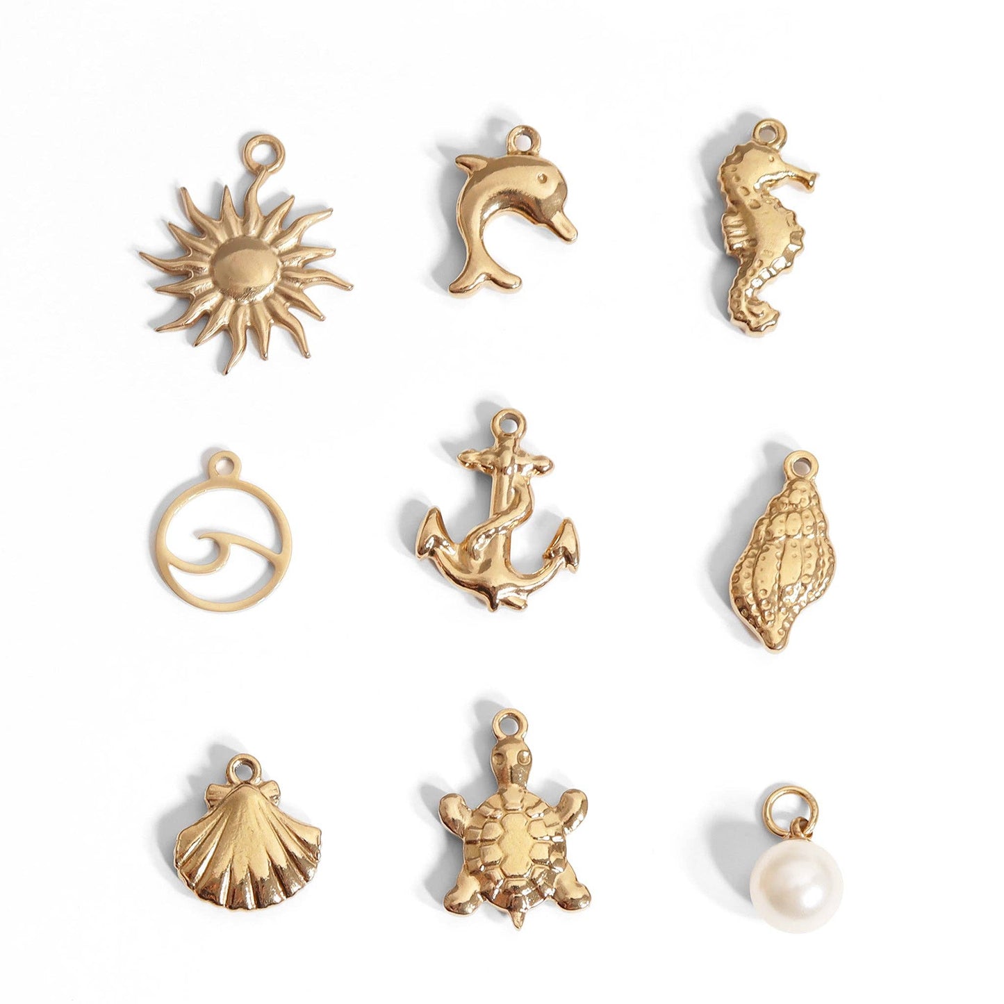 18K PVD Dolphin charm necklace