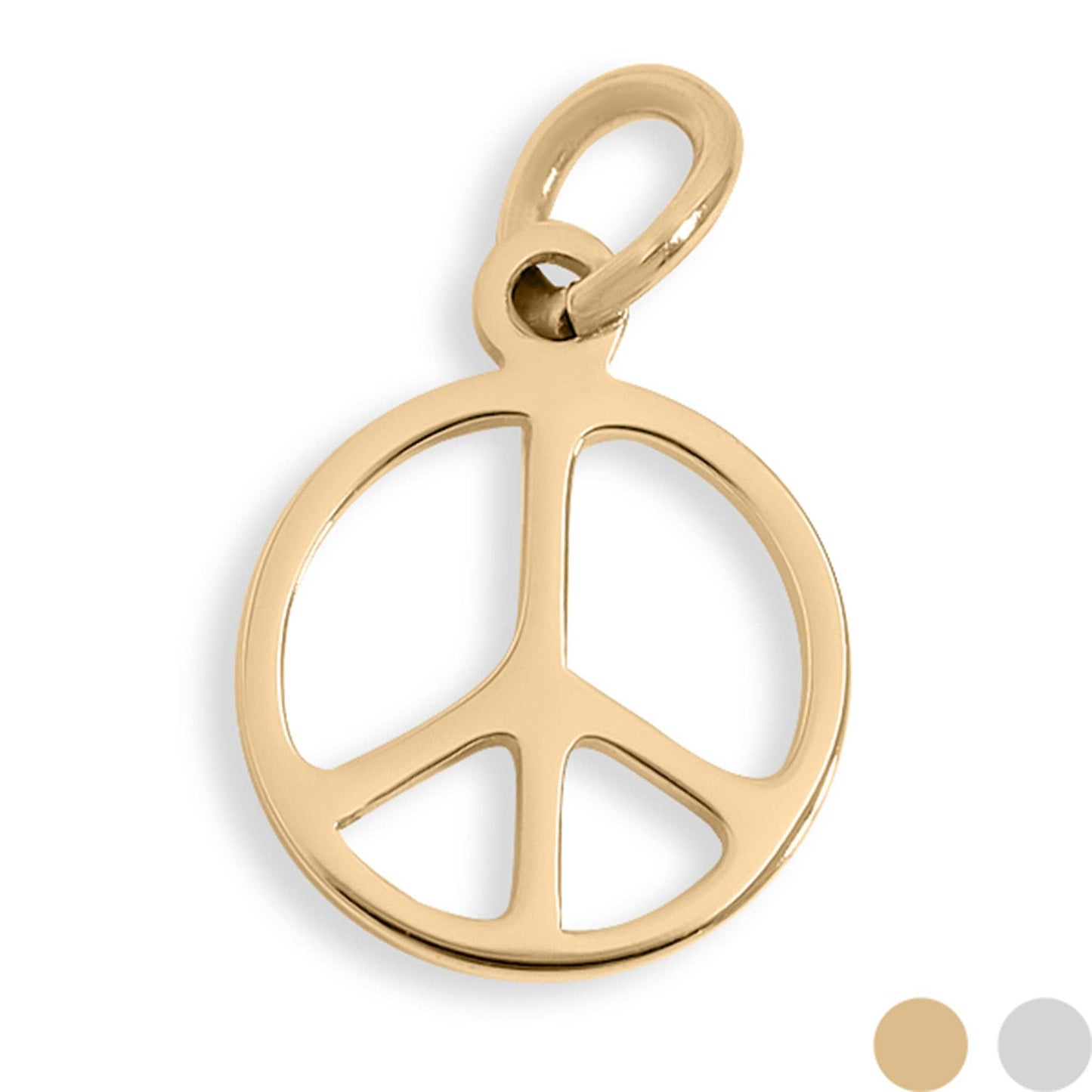 18K Gold PVD Peace Sign necklace