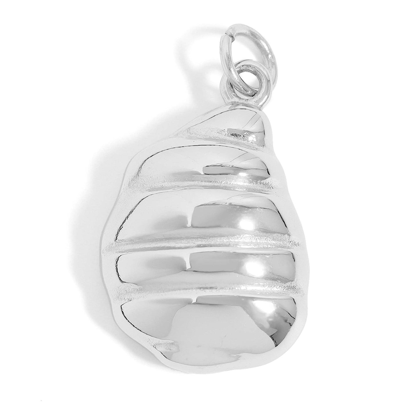 Stainless steel shell w/ pearl necklace