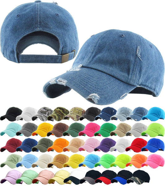 Vintage Distressed Washed Style Baseball Caps