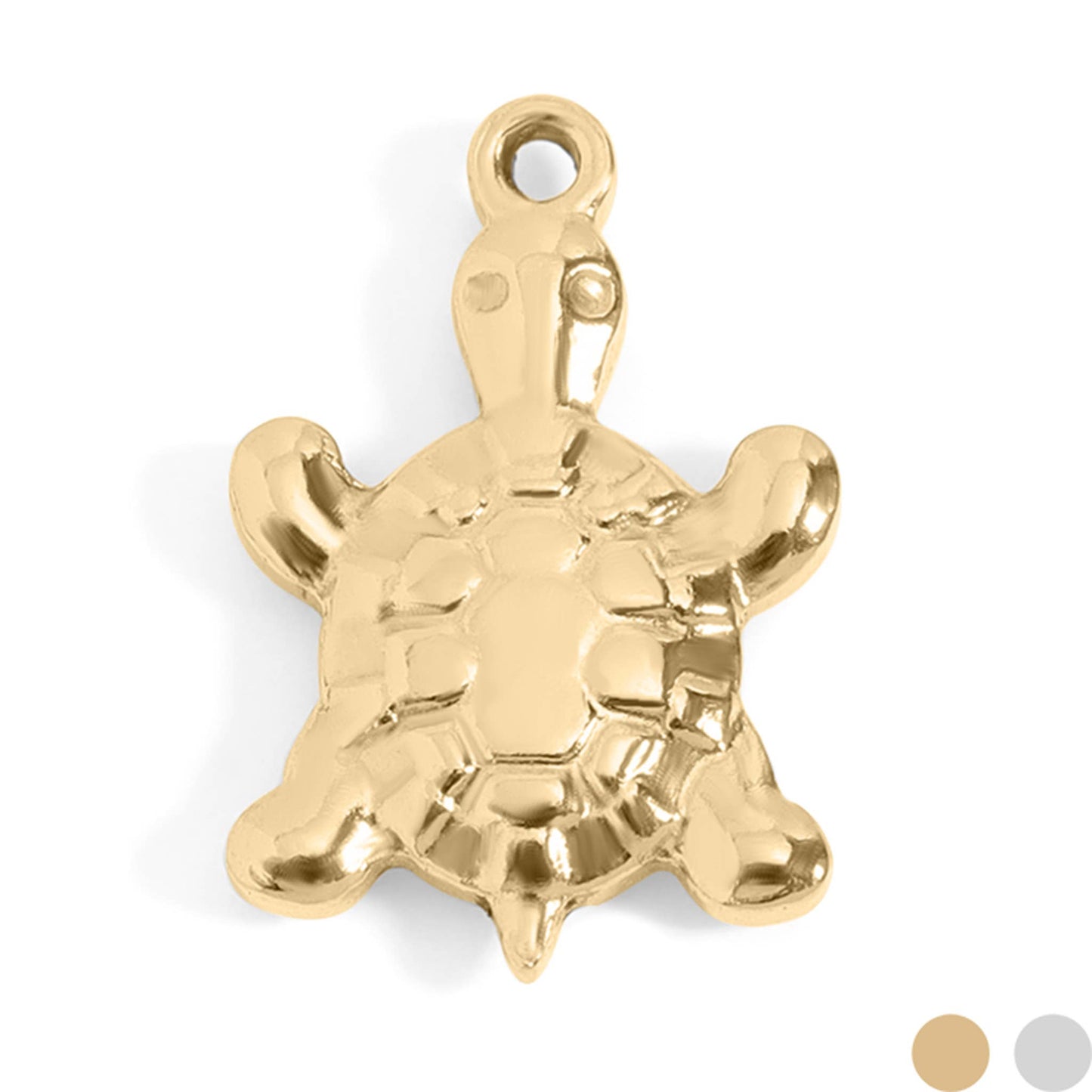 18K Gold PVD turtle necklace