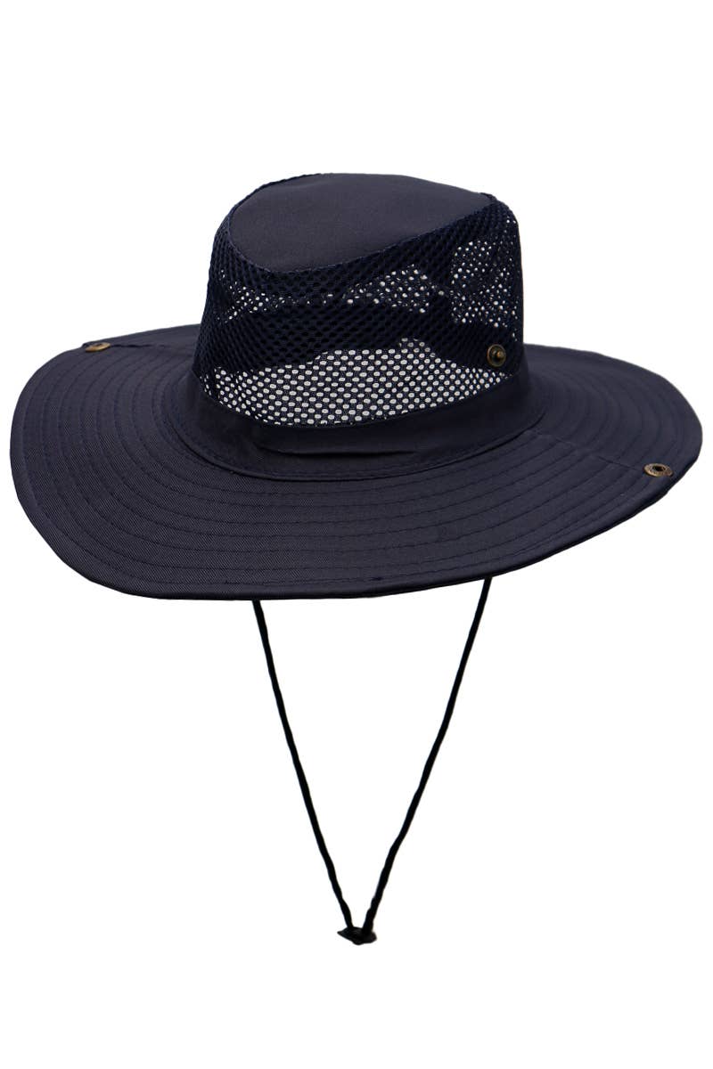 Solid Mesh Fisherman Boonie Bucket Hat