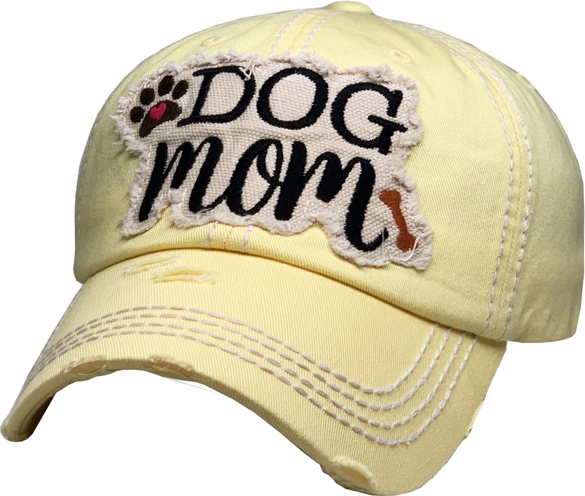 DOG MOM WASHED VINTAGE BALLCAP