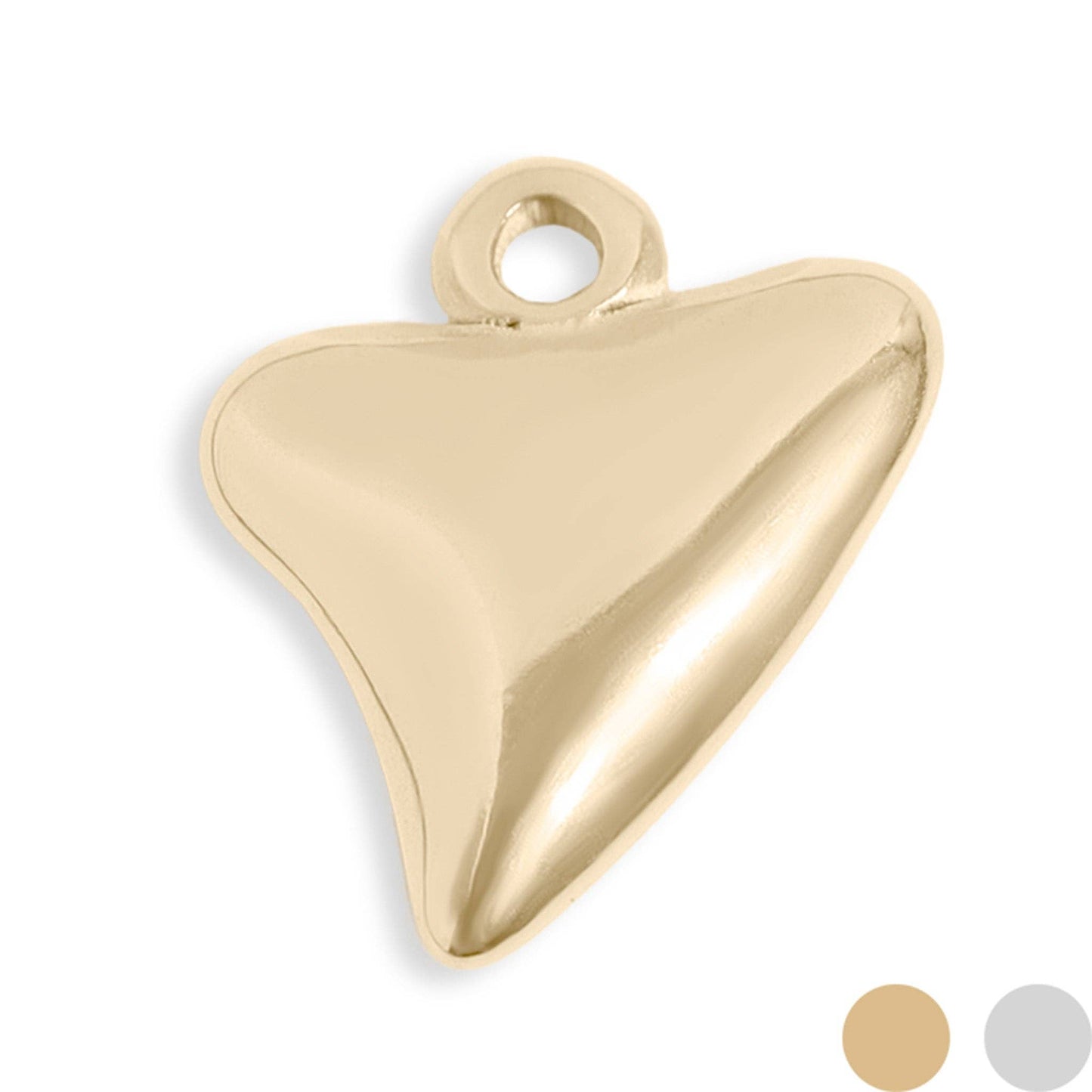 18K Gold PVD shark tooth necklace