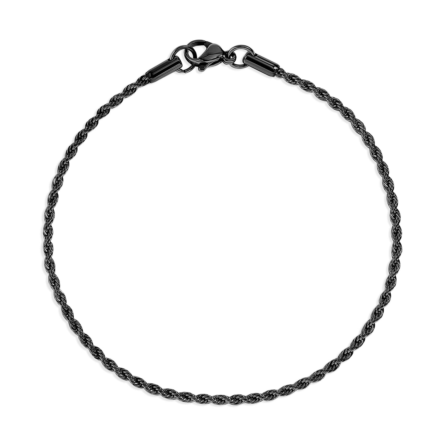 Rope Chain Bracelet / Anklet - Gold, Silver, Black