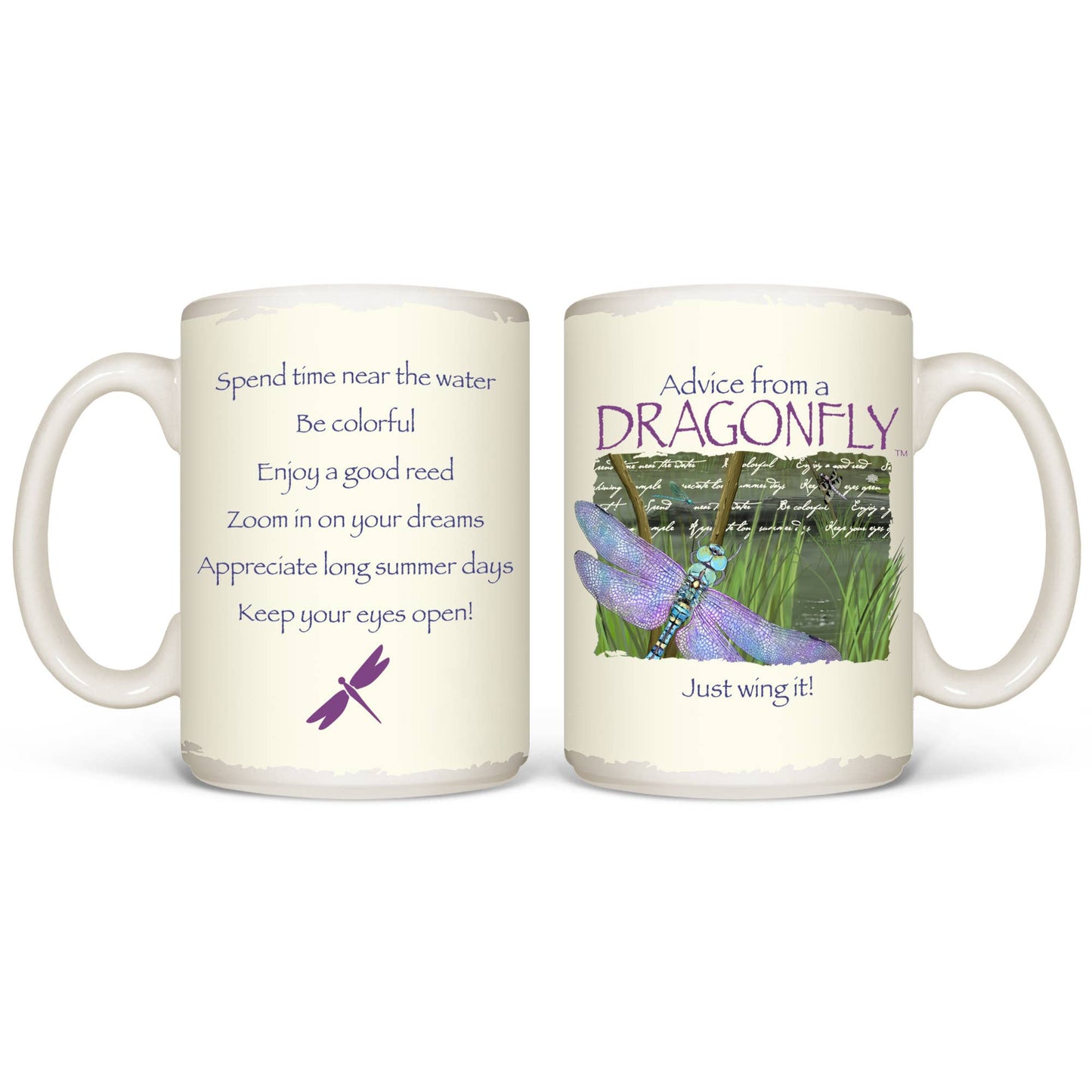 Advice Dragonfly - White 15oz Mug
