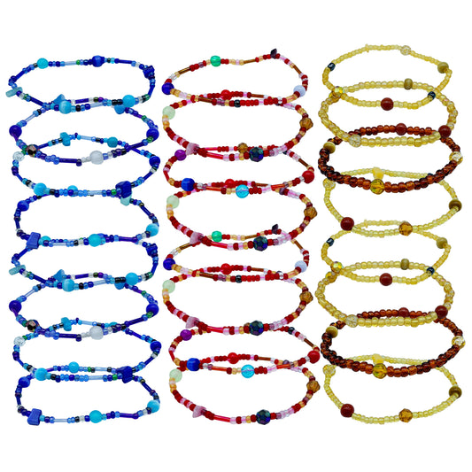 Stretch Glass Bead Bracelets