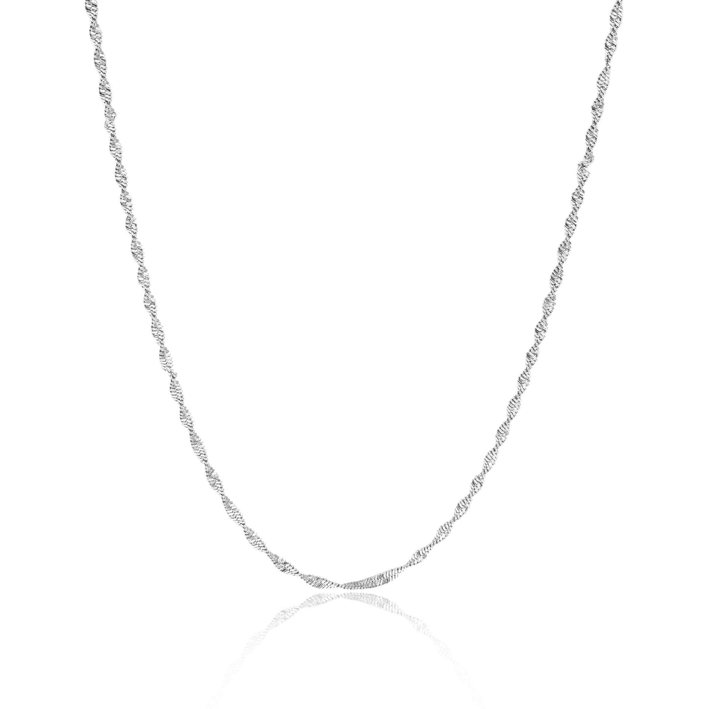 16" 18K Gold PVD Singapore Dainty Chain Necklace