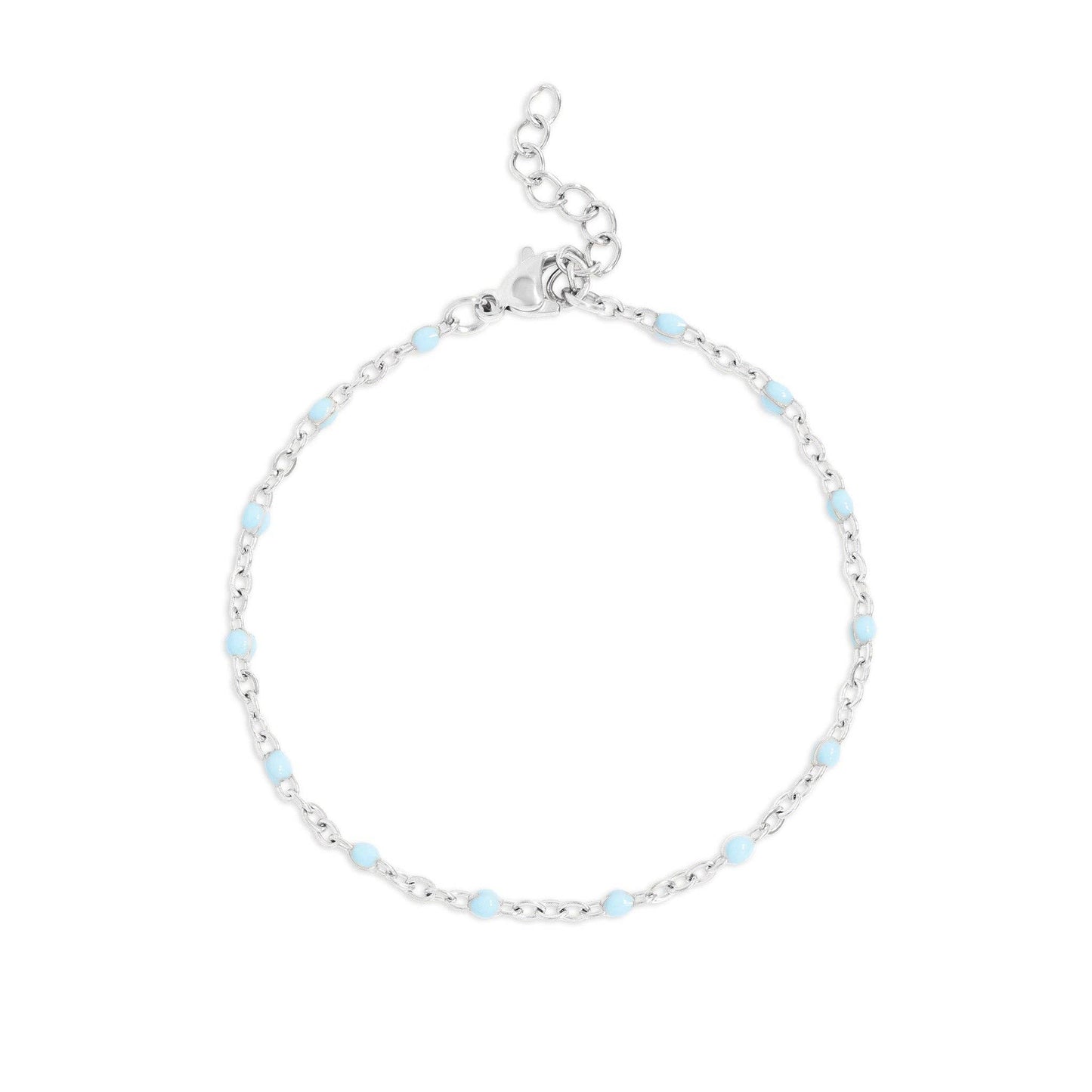 18K Gold PVD Stainless Steel Turquoise Confetti Bracelet