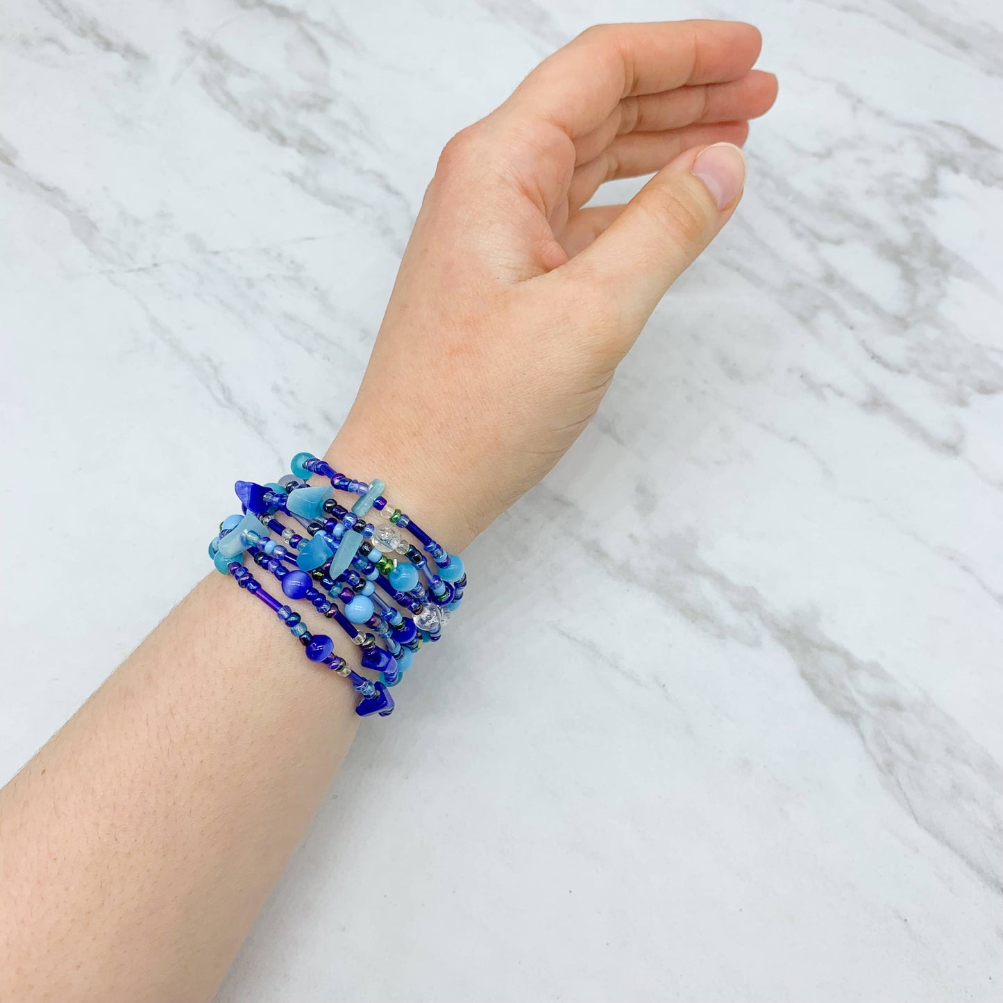 Stretch Glass Bead Bracelets
