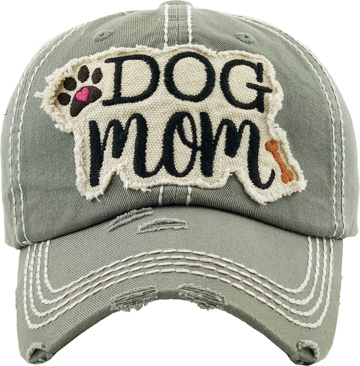 DOG MOM WASHED VINTAGE BALLCAP