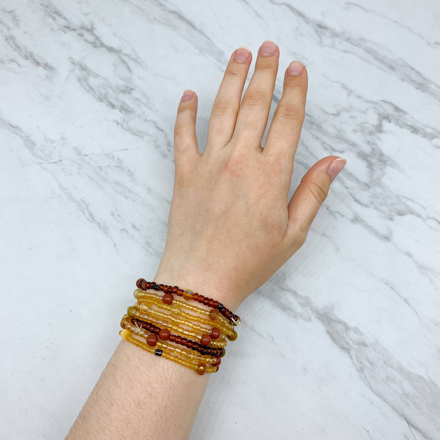 Stretch Glass Bead Bracelets
