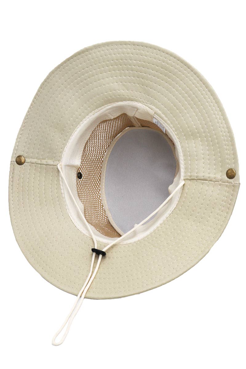 Solid Mesh Fisherman Boonie Bucket Hat
