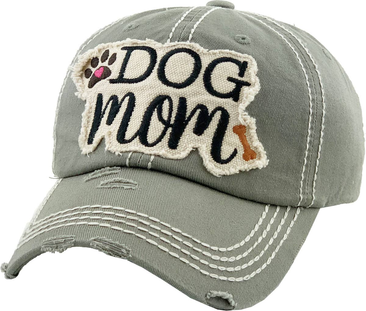 DOG MOM WASHED VINTAGE BALLCAP