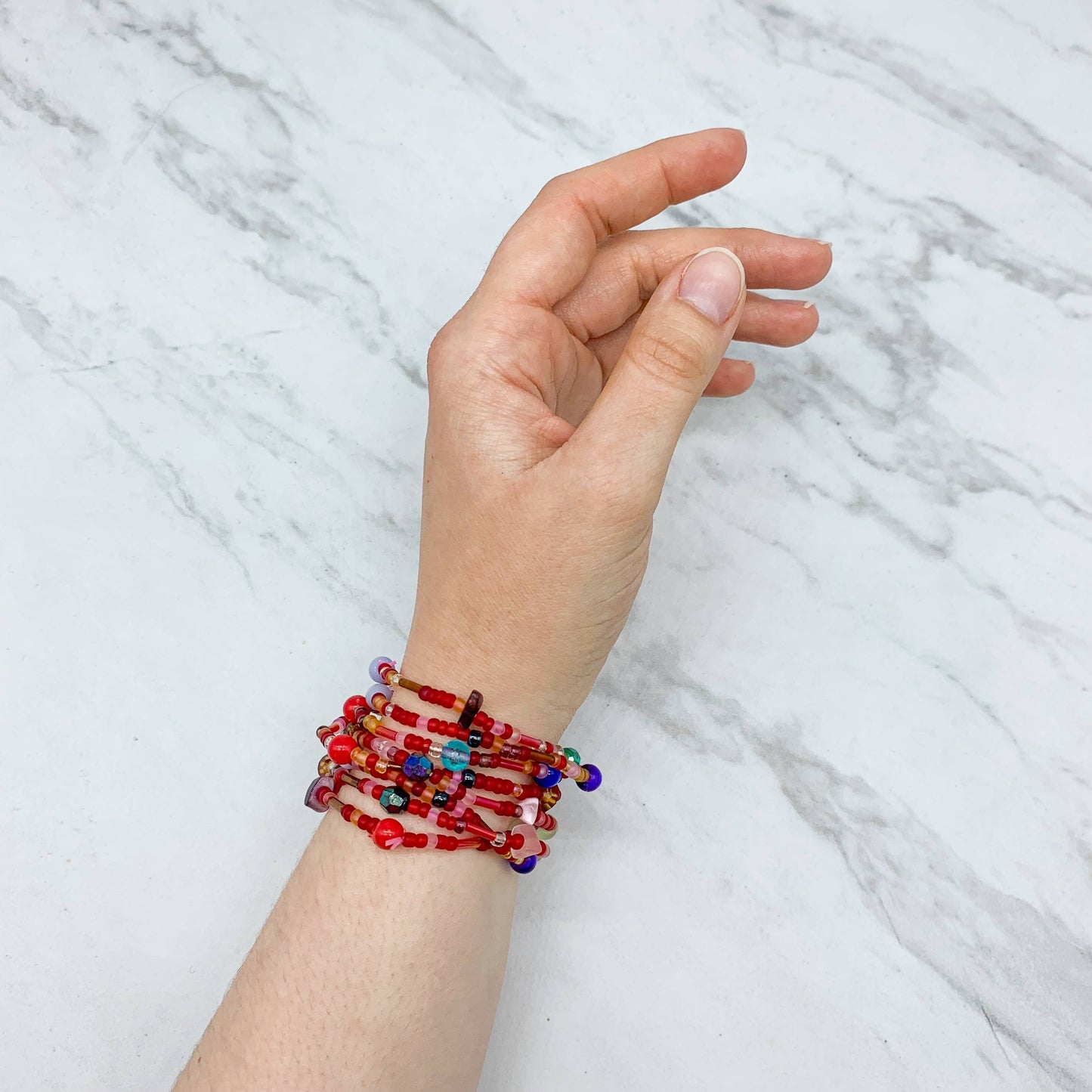 Stretch Glass Bead Bracelets