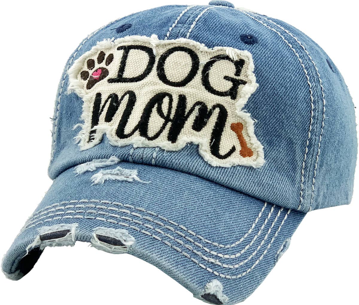 DOG MOM WASHED VINTAGE BALLCAP