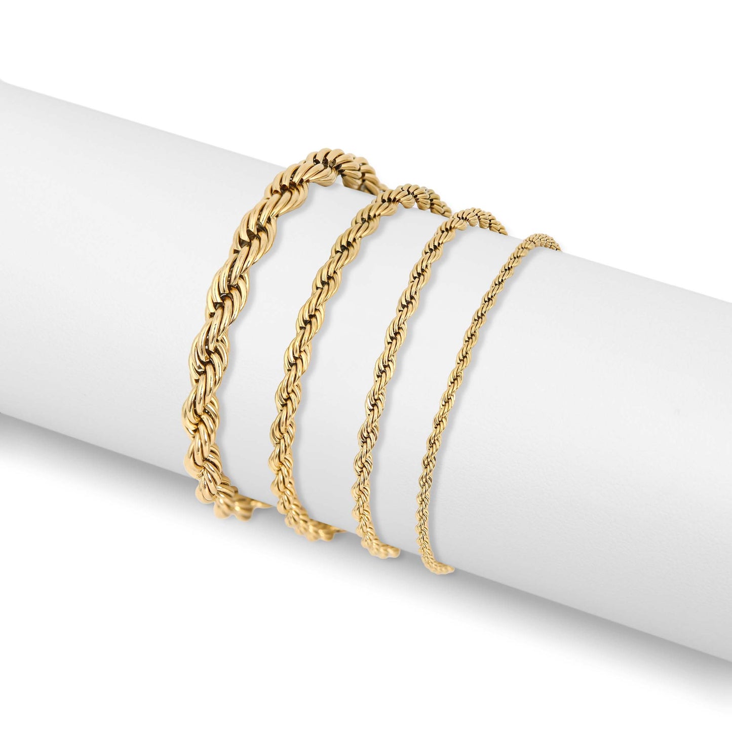 Rope Chain Bracelet / Anklet - Gold, Silver, Black