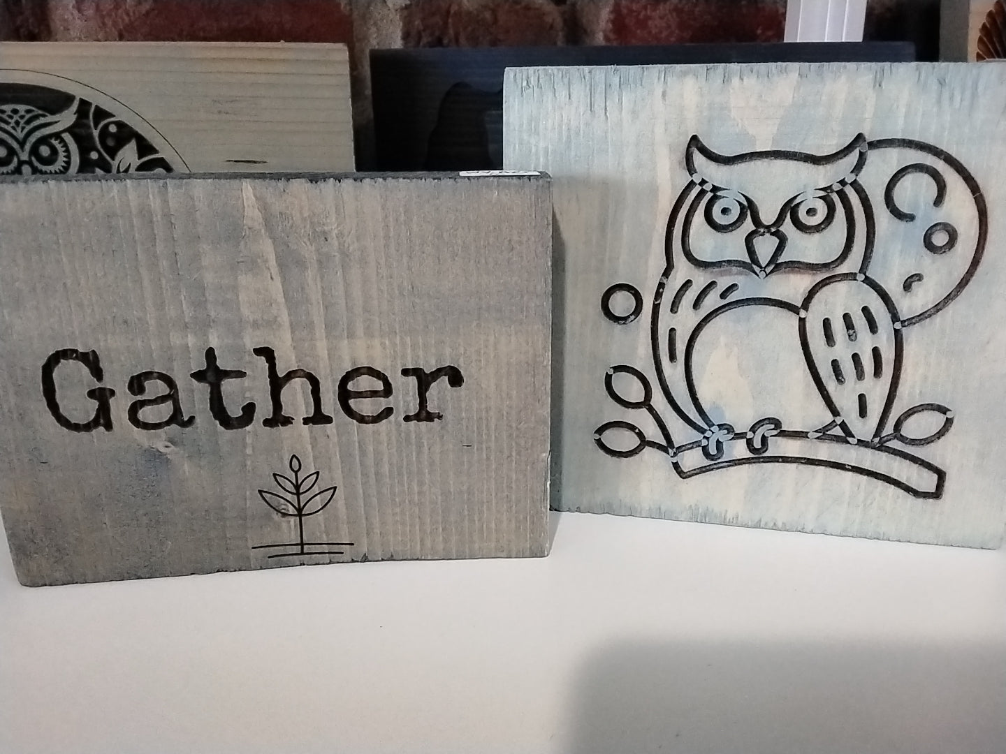 Laser cut Wood signs - Small