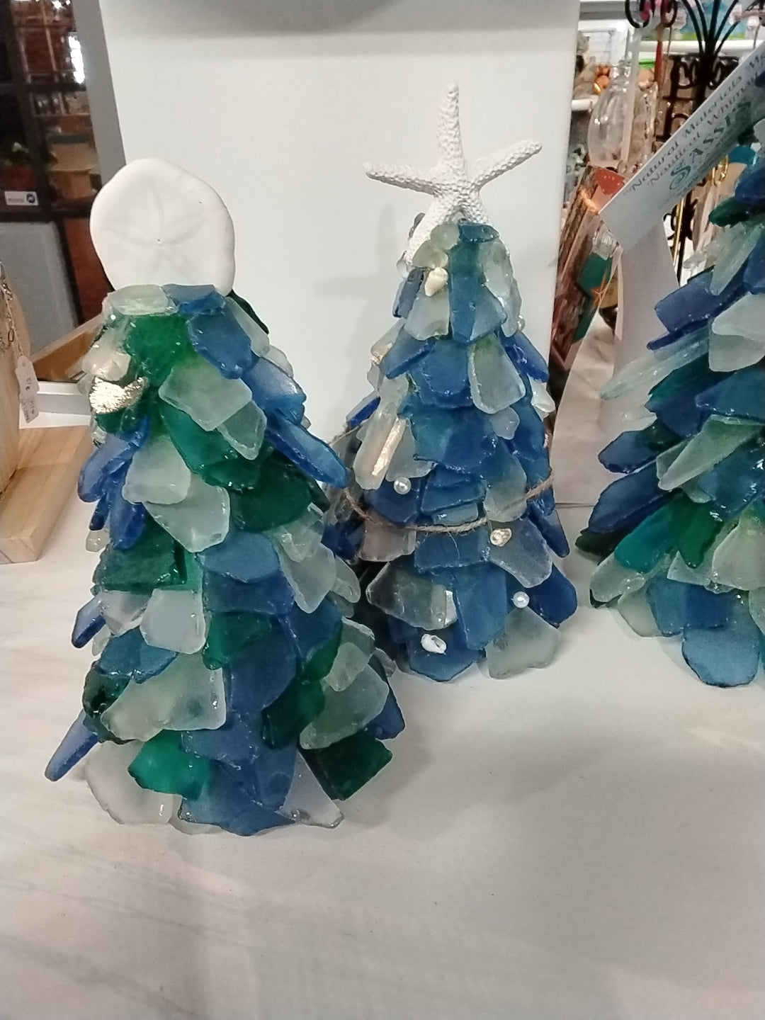 Sea glass tree 6"