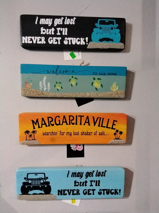 Horizontal 4" plaques