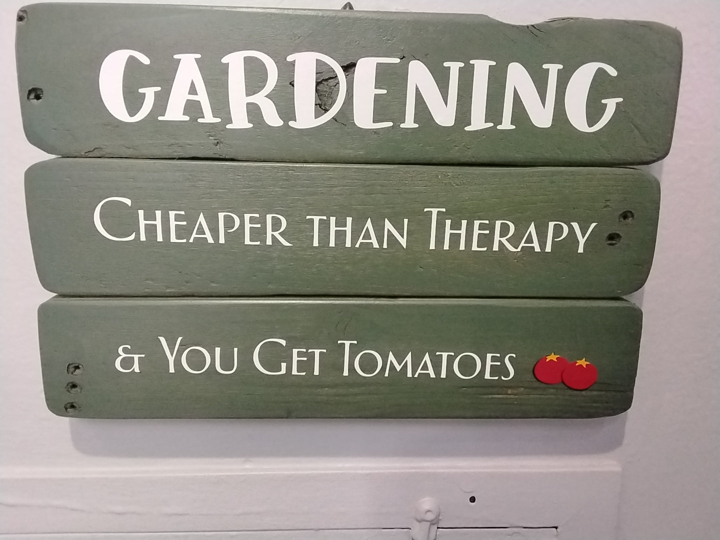 Pallet plaque- 4 slat (med)