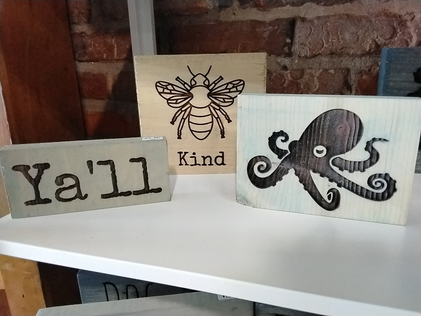 Laser cut Wood signs - Small