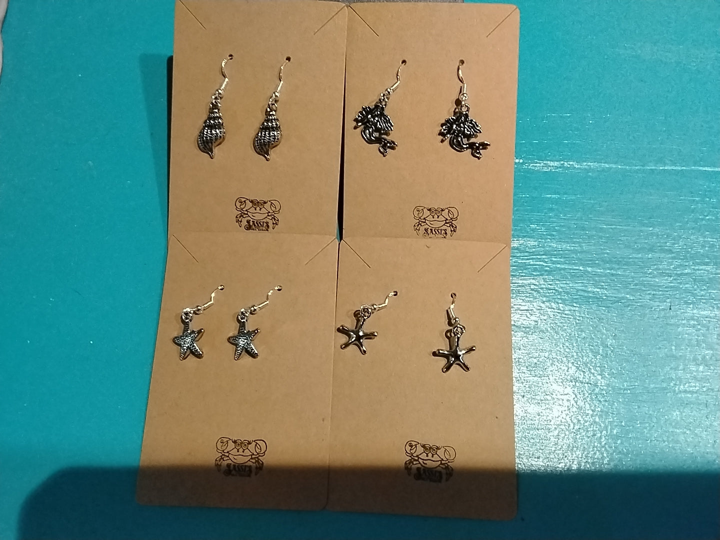 Assorted charm earrings