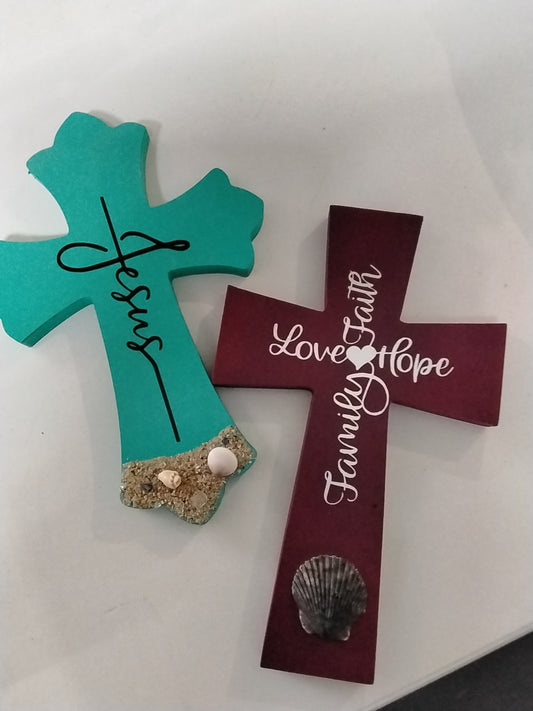 Painted cross- small