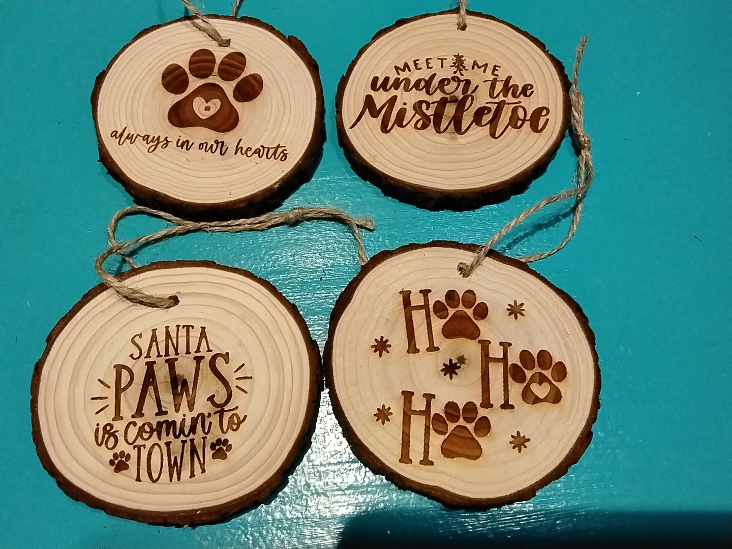 Laser wood ornaments