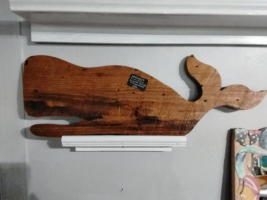 Vintage Wood Whale- XL
