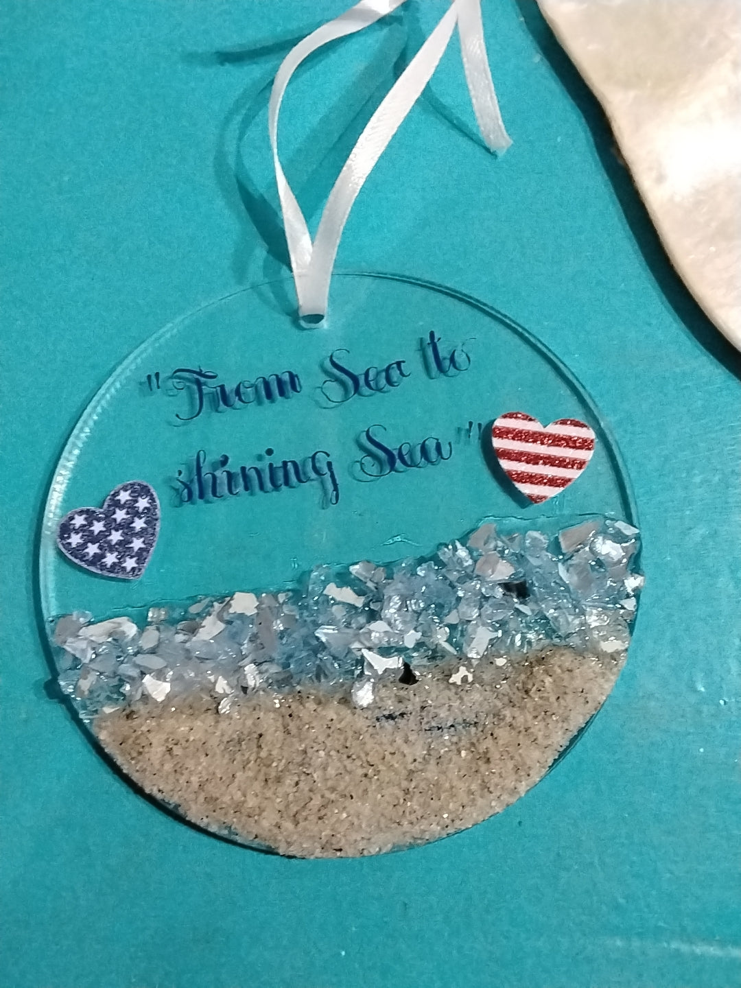 Wave/Sea acrylic ornament