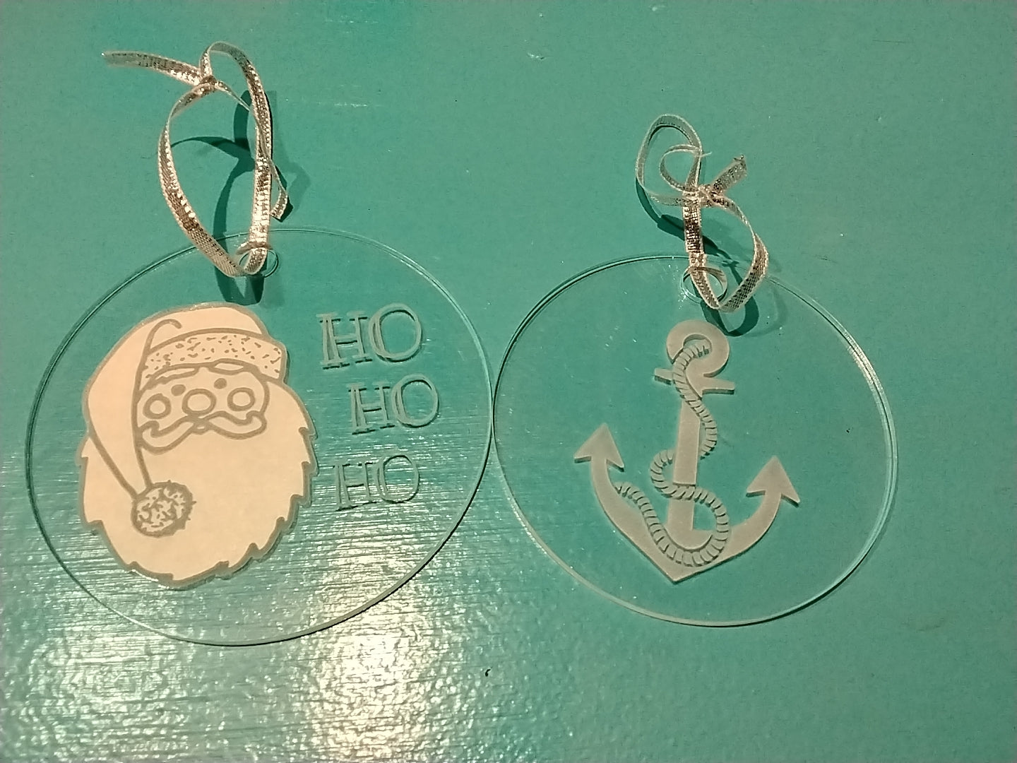 Etched Acrylic ornament