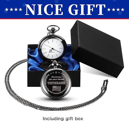 Veteran's Pocket watch w/chain