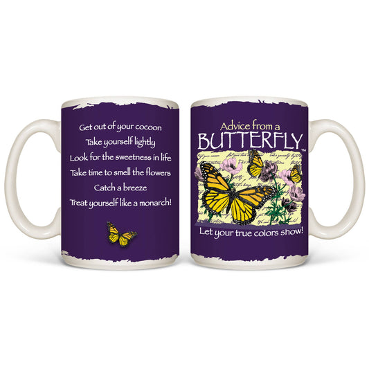 Advice Butterfly - White 15oz Mug