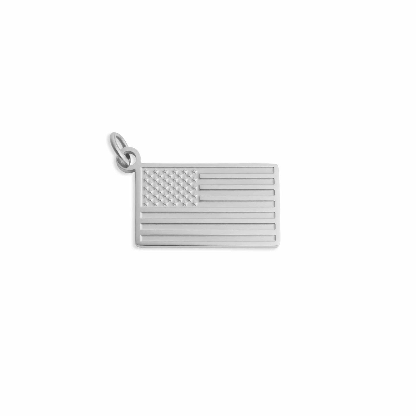 18K Gold PVD Stainless Steel Flag Charm