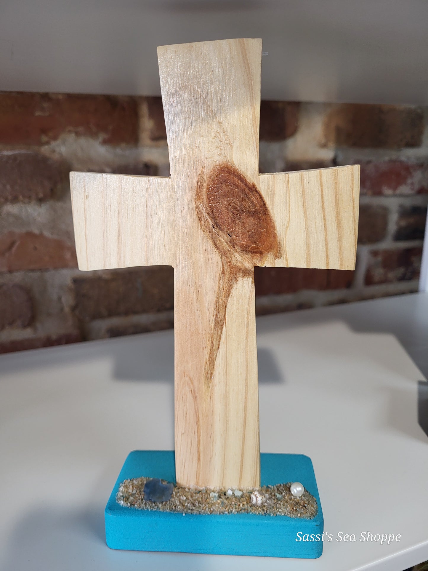 Hand-cut wood cross or crucifix
