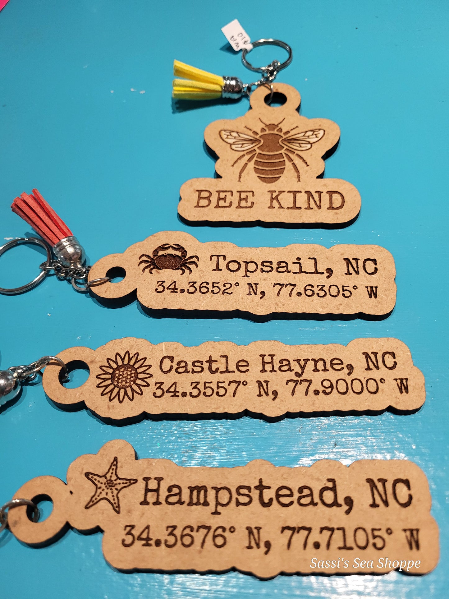 Laser cut keychain